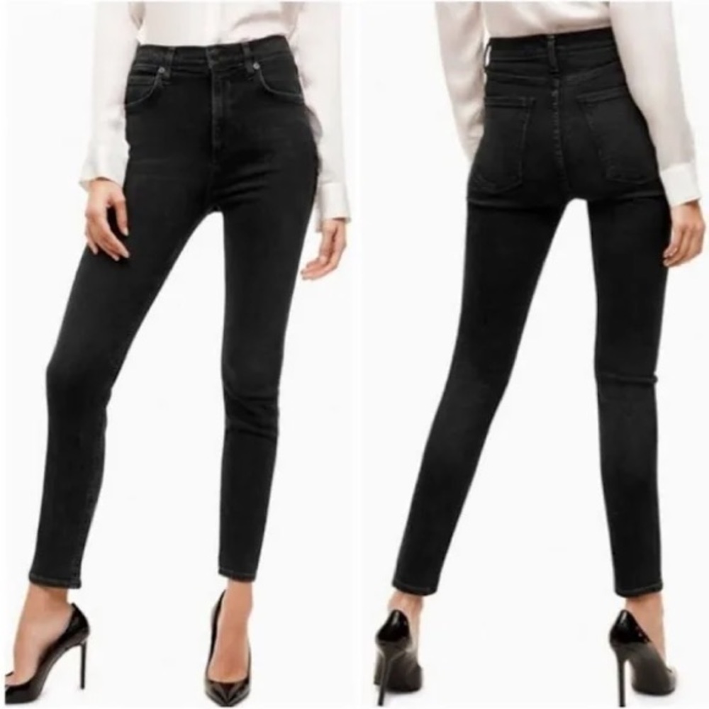 Talula x Agolde sky high skinny black jeans size 25